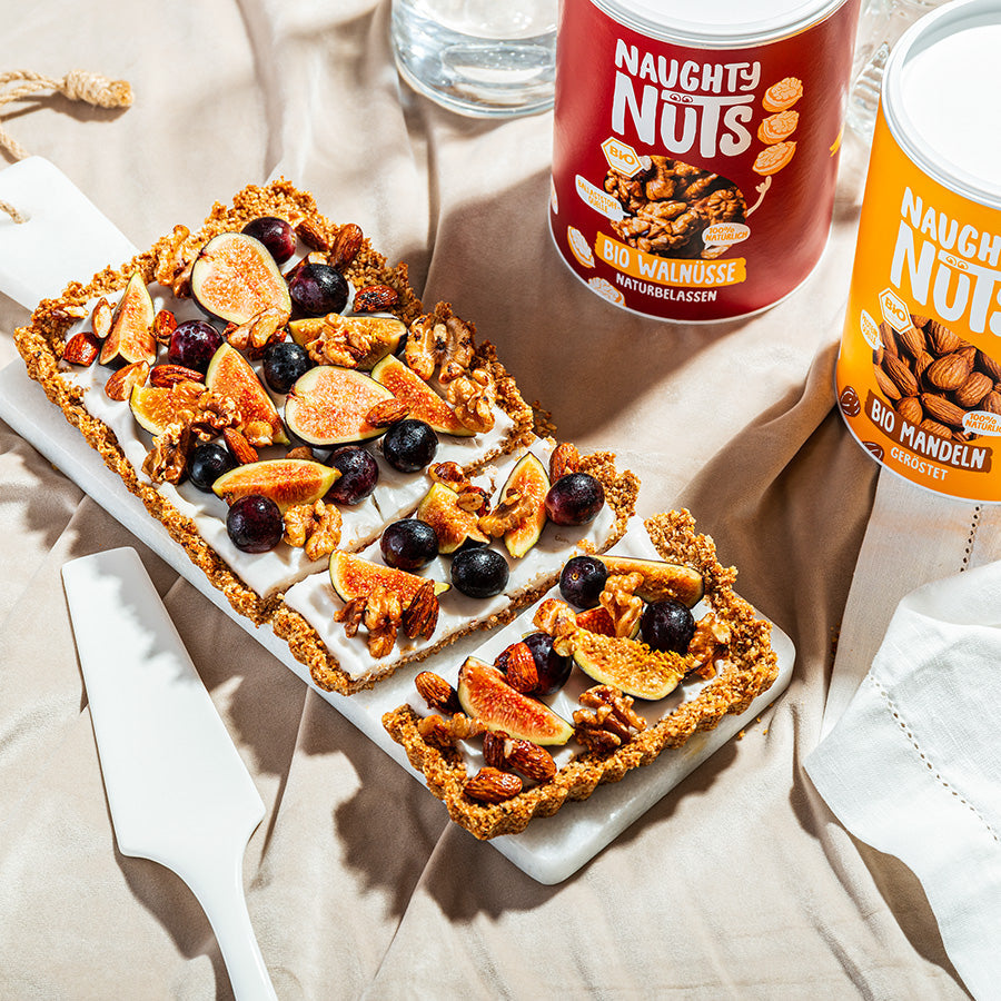 Feigentarte mit Nüssen