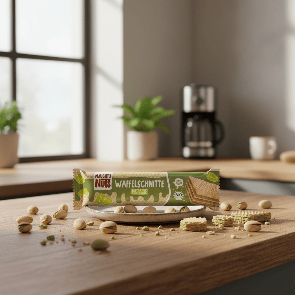 Naughty Nuts Waffelschnitte Bio Waffelschnitte Pistazie