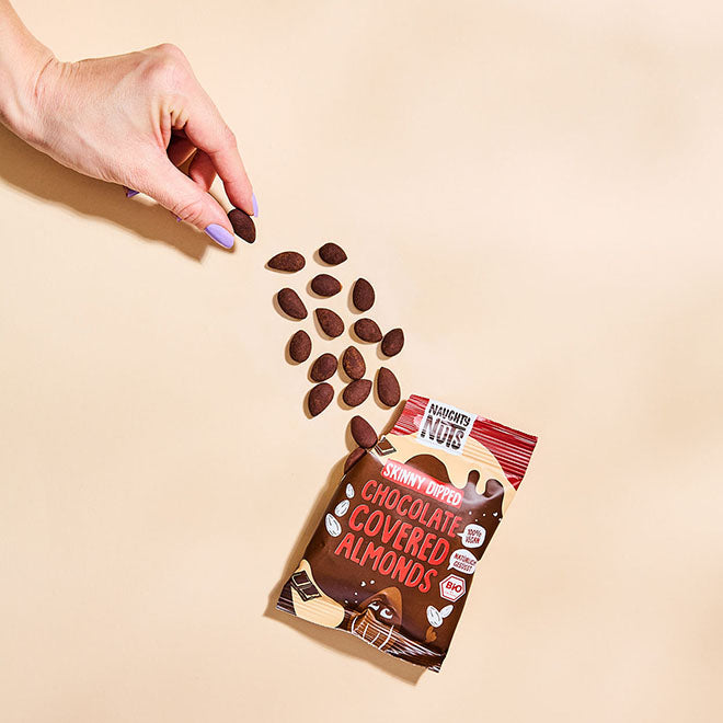 Bio Schoko-Mandeln (skinny dipped) - 10er Box