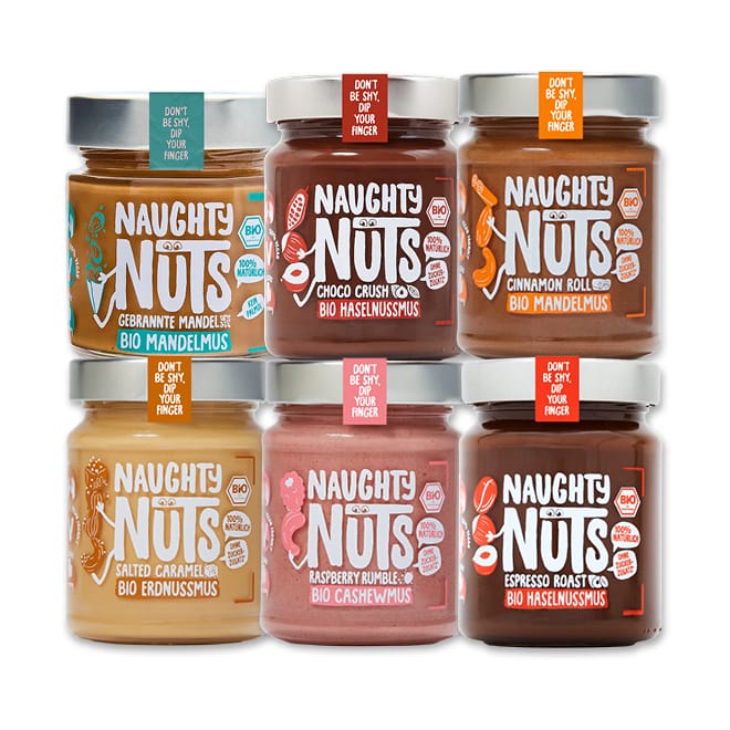 Naughty Nuts Nussbutter Süßes Nussmus Bundle