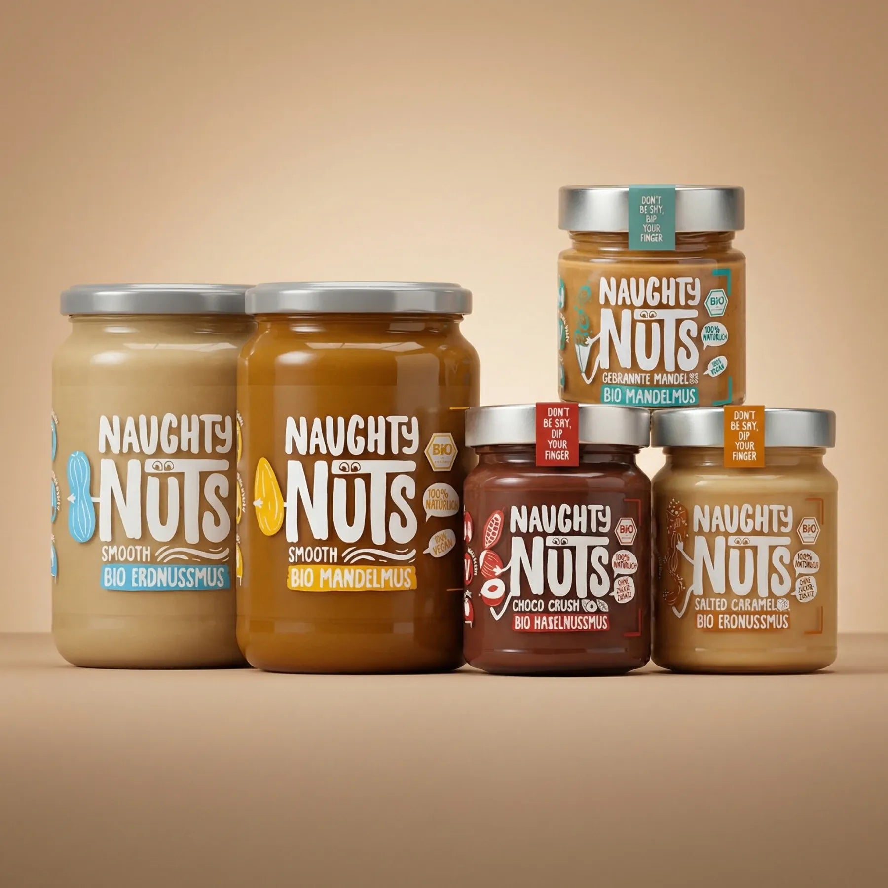 Naughty Nuts Nussbutter Nussmus Einsteiger Paket