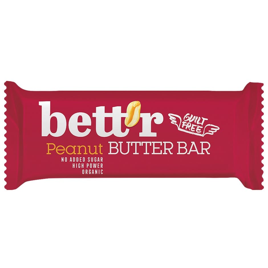 Bett'r Nussmus Riegel Bio Erdnussmus-Riegel