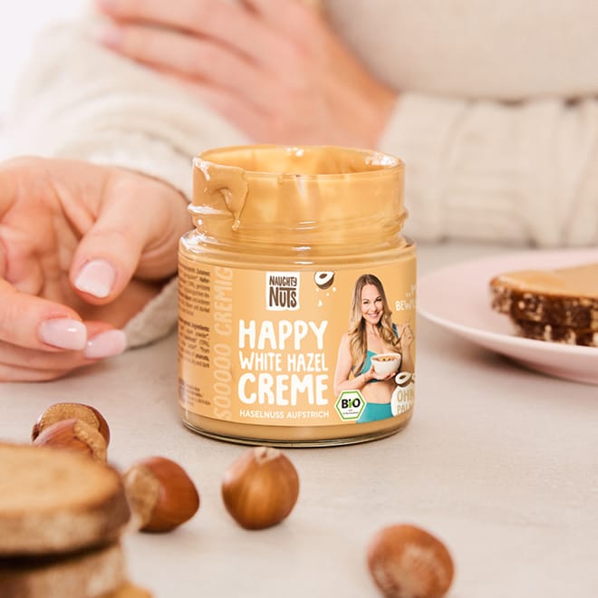 Naughty Nuts Brotaufstrich Happy White Hazel Creme