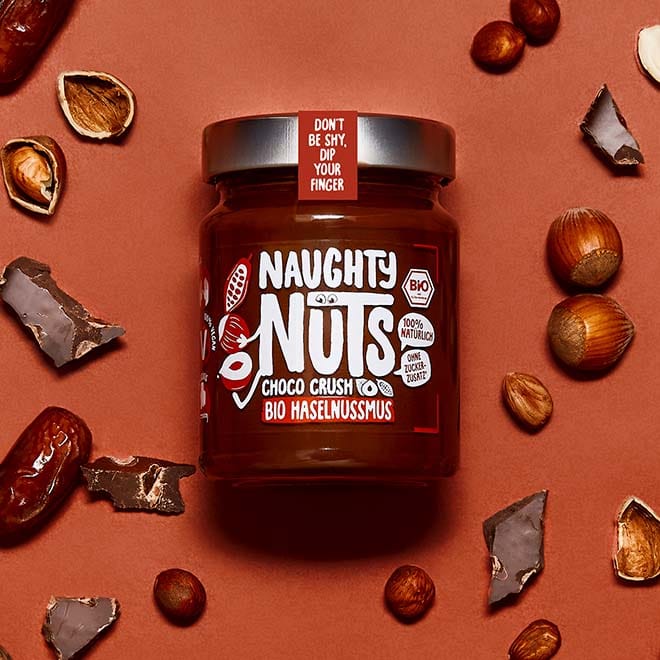 Naughty Nuts Nussbutter Bio Haselnussmus Choco Crush