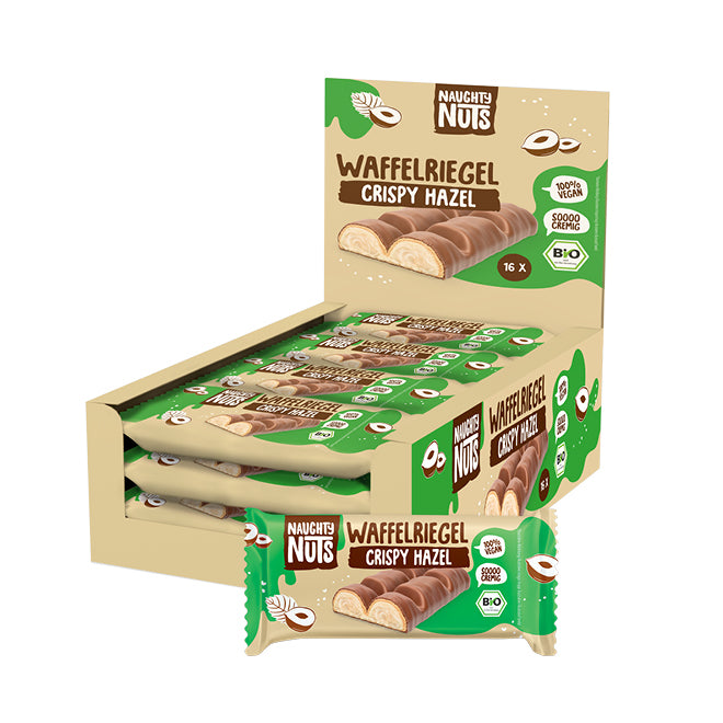 Bio Schoko-Waffelriegel Crispy Hazel