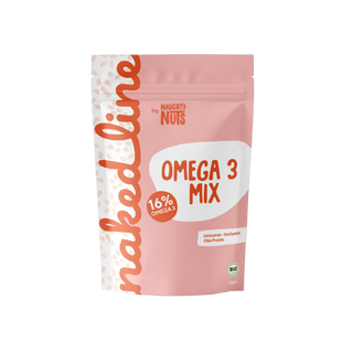Omega 3 Mix Beutel mit Leinsamen Hanfsamen und Chia Protein