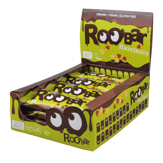 Bio Schokoriegel mit Haselnuss (16 Riegel)