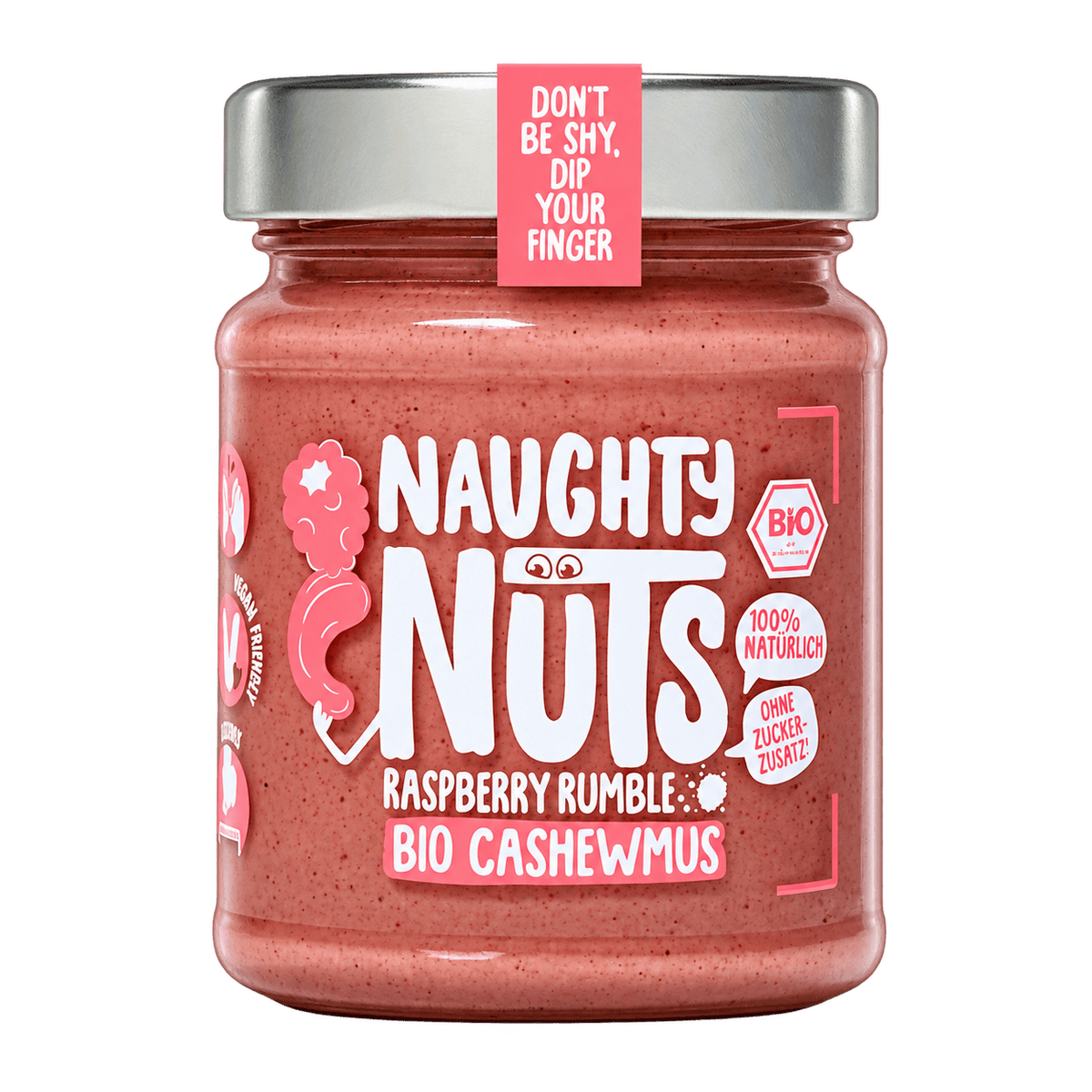 Naughty Nuts Nussbutter Bio Cashewmus Raspberry Rumble